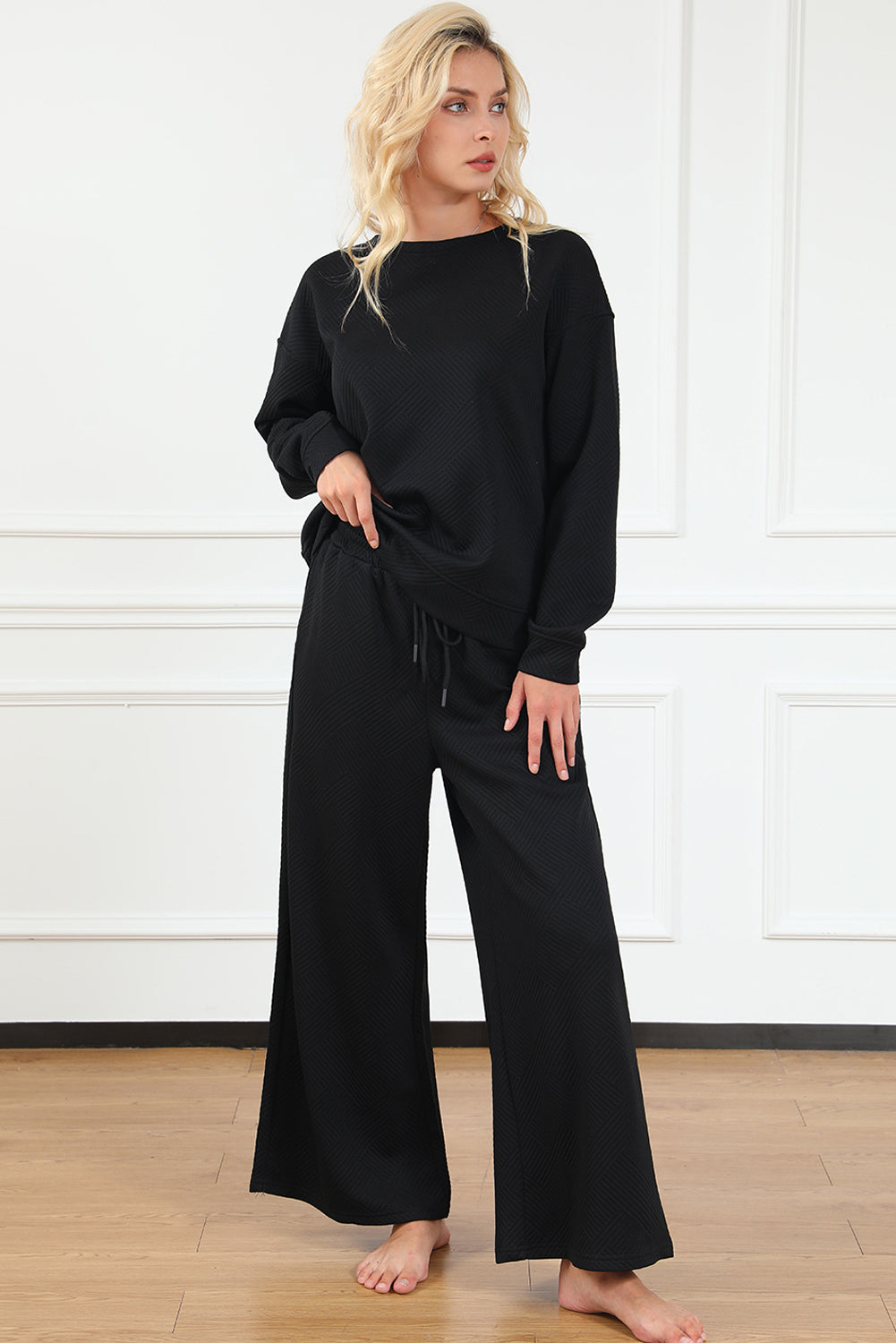 Black Textured Set