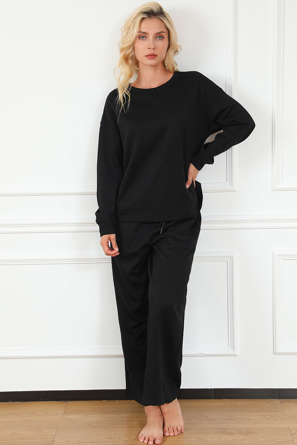 Black Textured Set