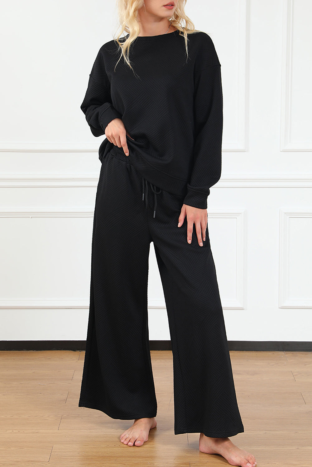 Black Textured Set