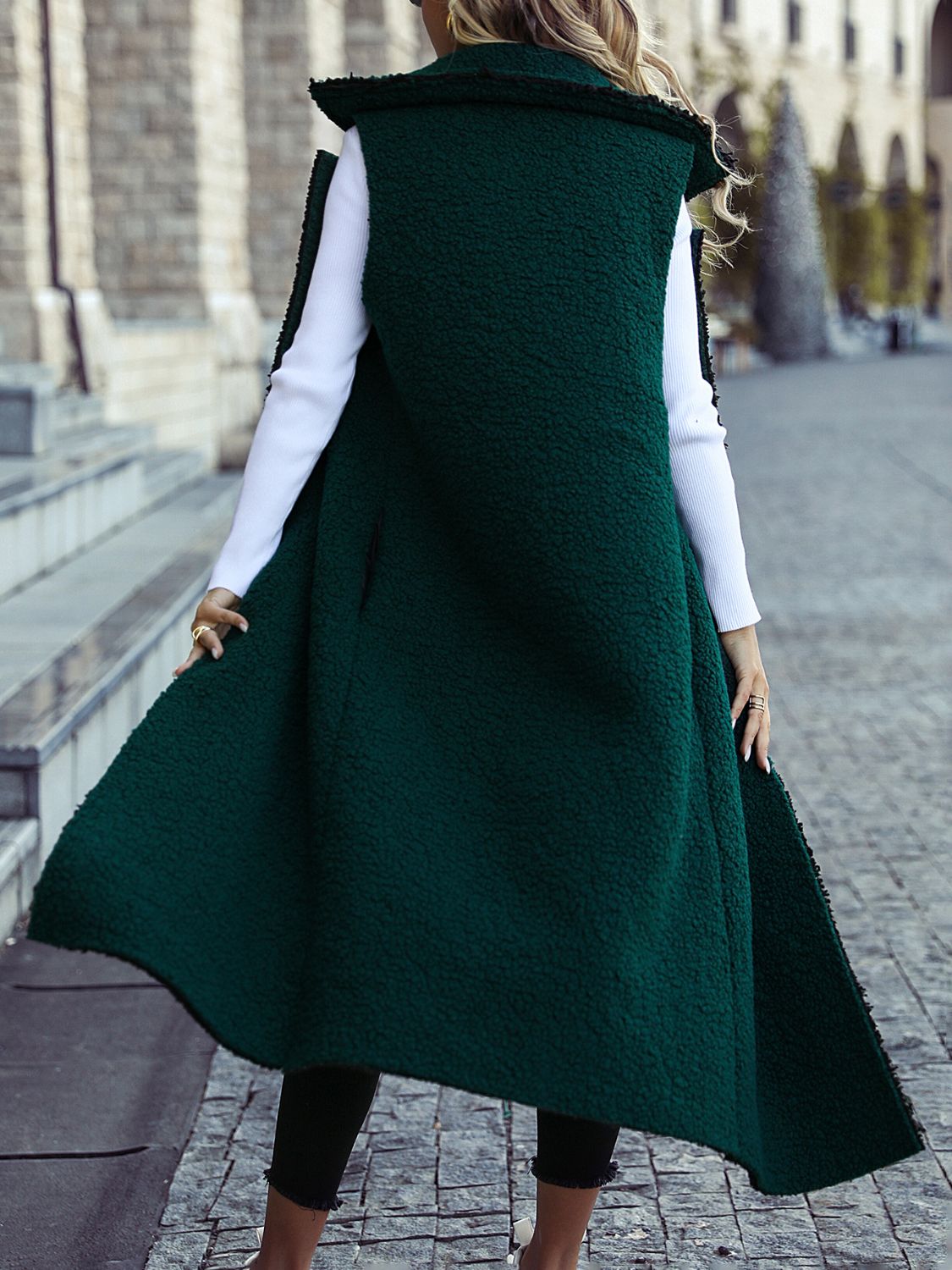 Vest - Lapel Collar Sleeveless Coat