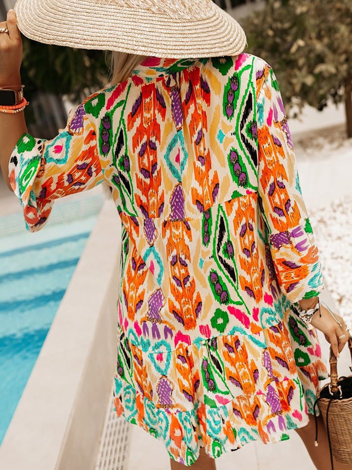 Dress - Printed Long Sleeve