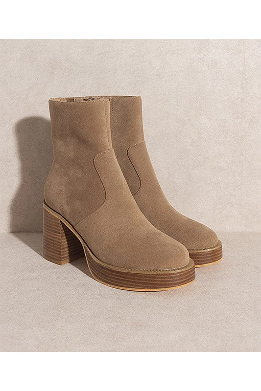 Boots Mid Rise Suede