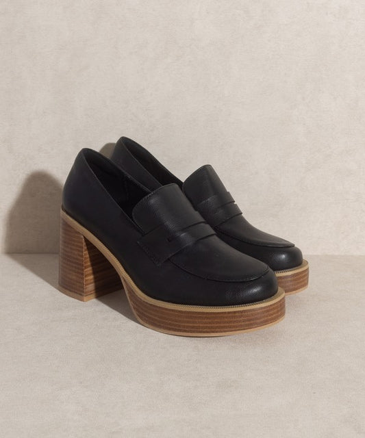 Heels - "OASIS SOCIETY"  Platform Penny Loafers