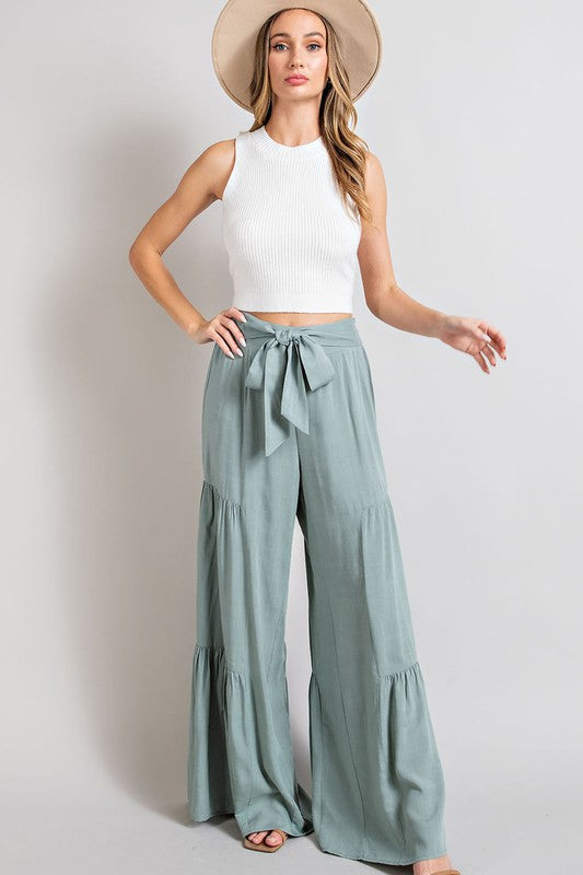 Pants - "EESOME" TIERED WIDE LEG