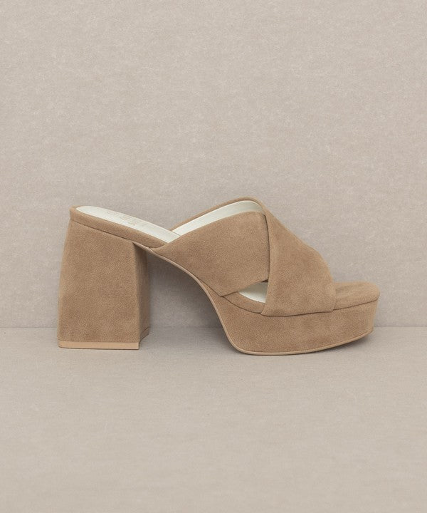 Heels - "OASIS SOCIETY" Chunky Platform Mule