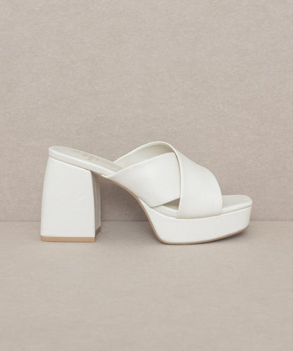 Heels - "OASIS SOCIETY" Chunky Platform Mule