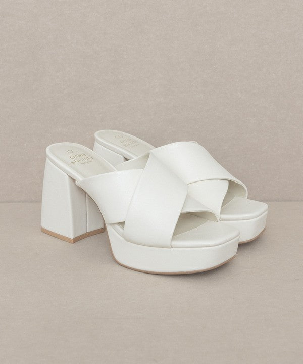 Heels - "OASIS SOCIETY" Chunky Platform Mule