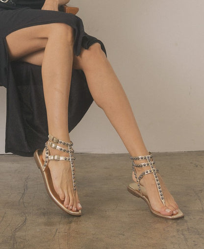 Sandals - "OASIS SOCIETY" Studded Gladiator