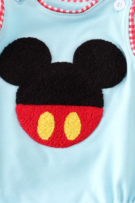 Blue french knot charactor boy bubble