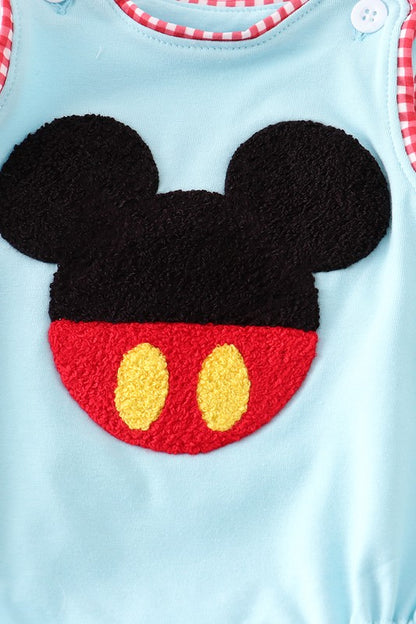 Blue french knot charactor boy bubble