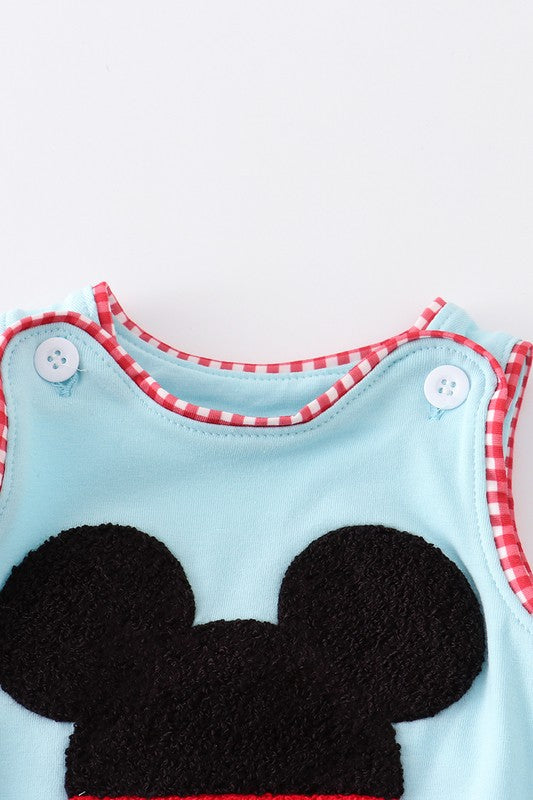 Blue french knot charactor boy bubble