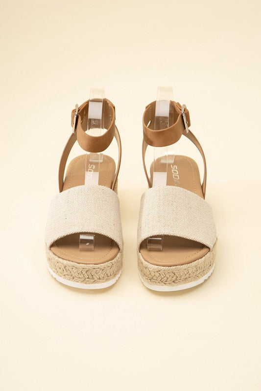 Sandals - "ESPADRILLE"  ANKLE STRAP