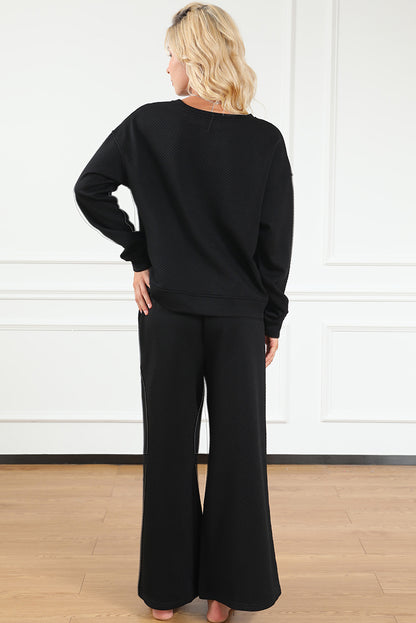 Black Textured Set