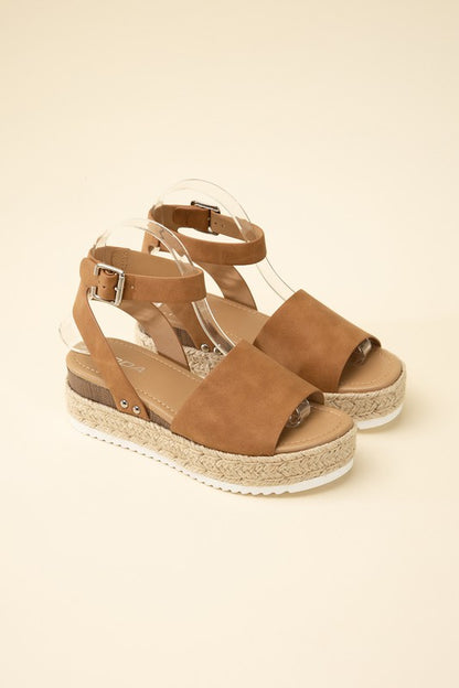 Sandals - "ESPADRILLE"  ANKLE STRAP