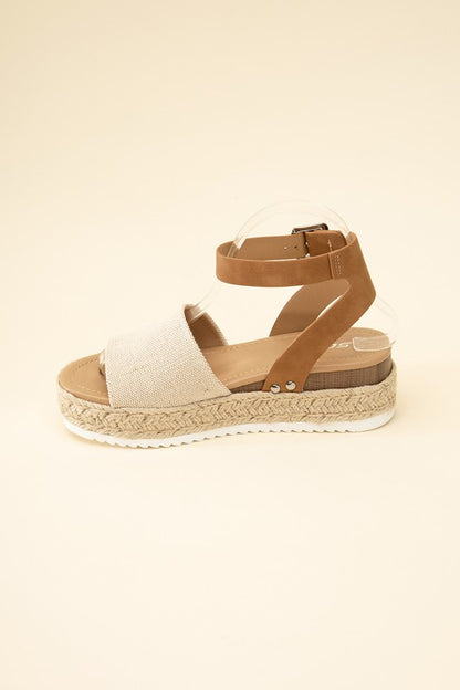 Sandals - "ESPADRILLE"  ANKLE STRAP