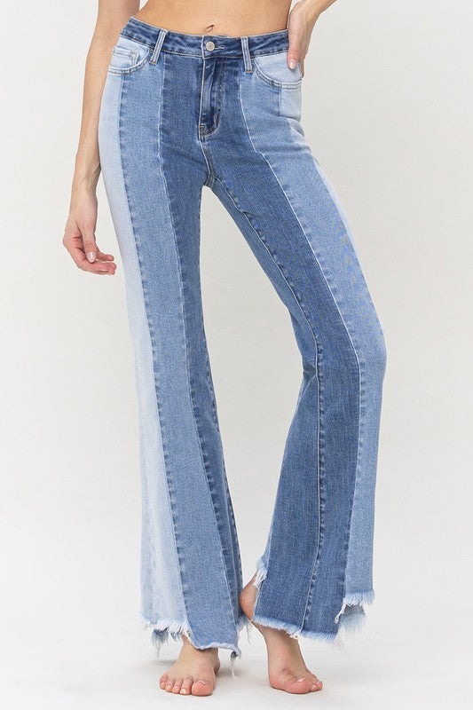 Vervet HR Flares Uneven Raw Hem