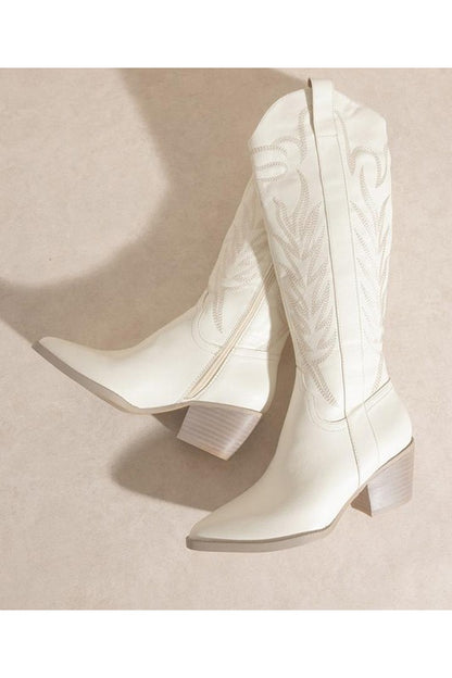 High Knee Western Boots