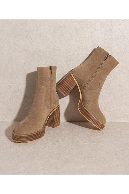 Boots Mid Rise Suede