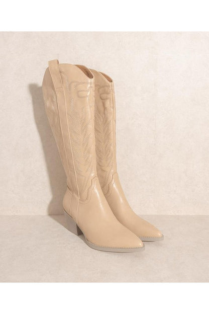 High Knee Western Boots