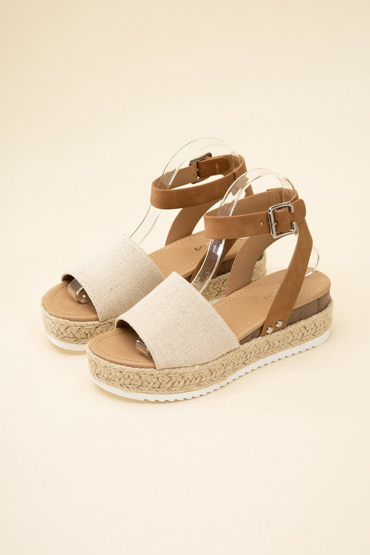 Sandals - "ESPADRILLE"  ANKLE STRAP