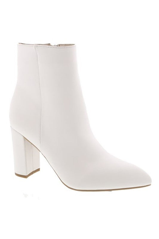 White Ankle High Boots