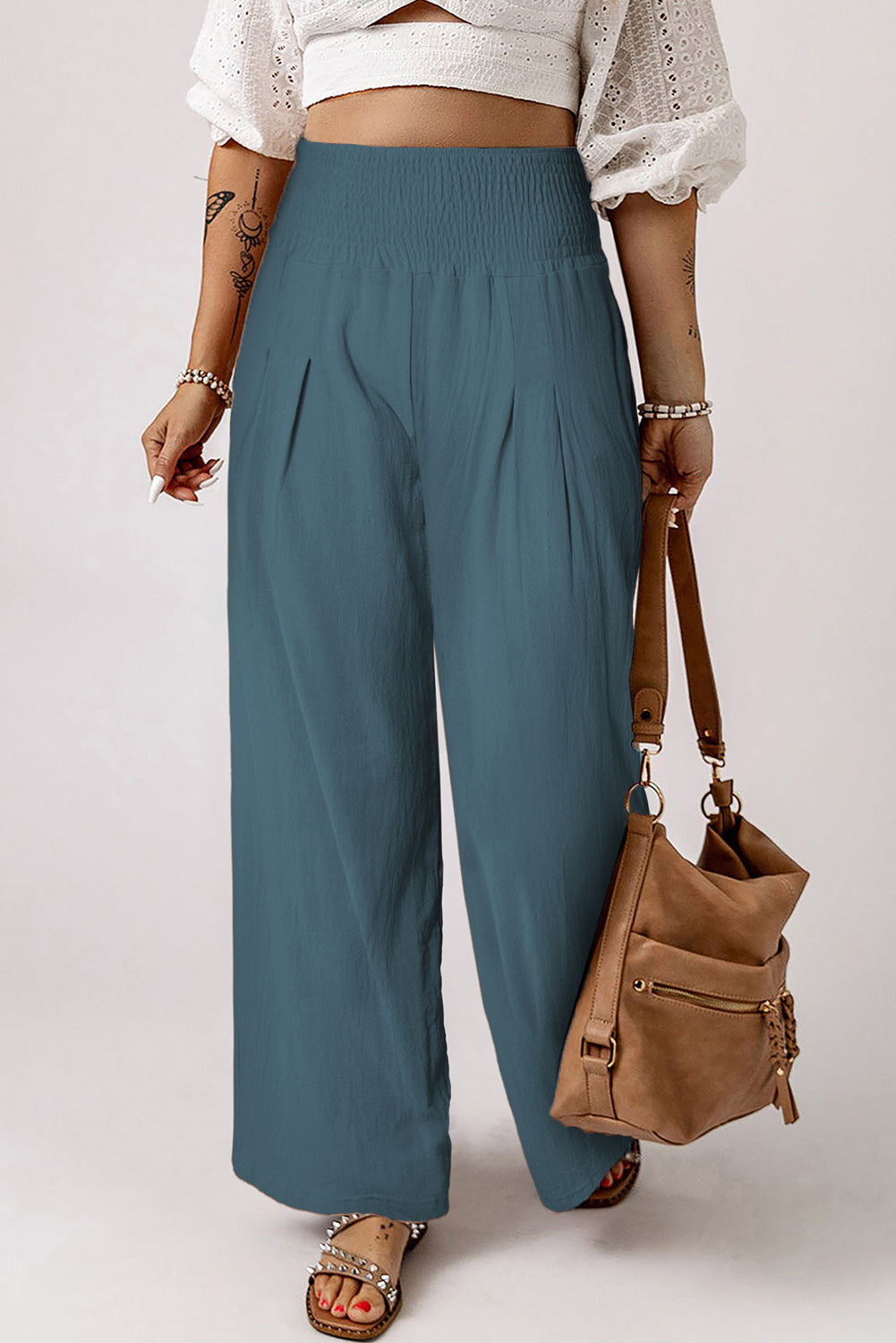 Pants - Smocked Wide Leg