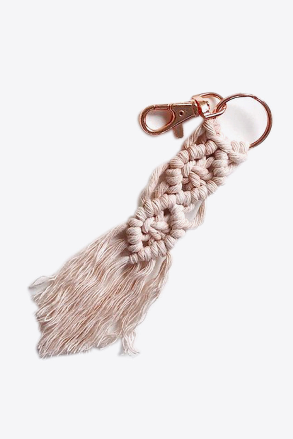 4-Pack Macrame Fringe Keychain