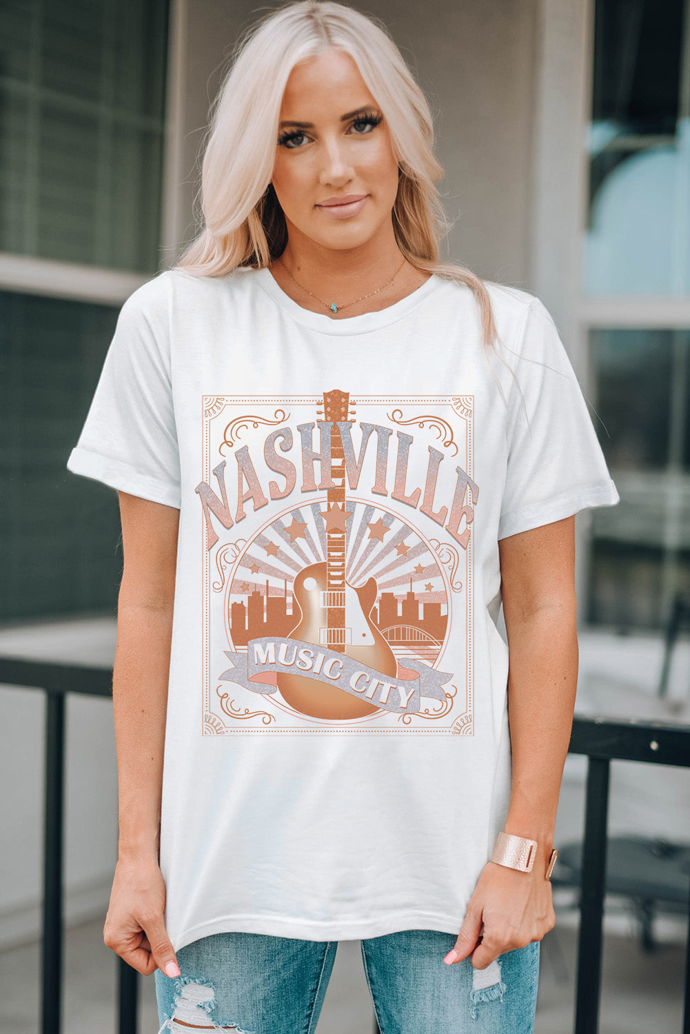 NASHVILLE MUSIC CITY Graphic T-Shirt