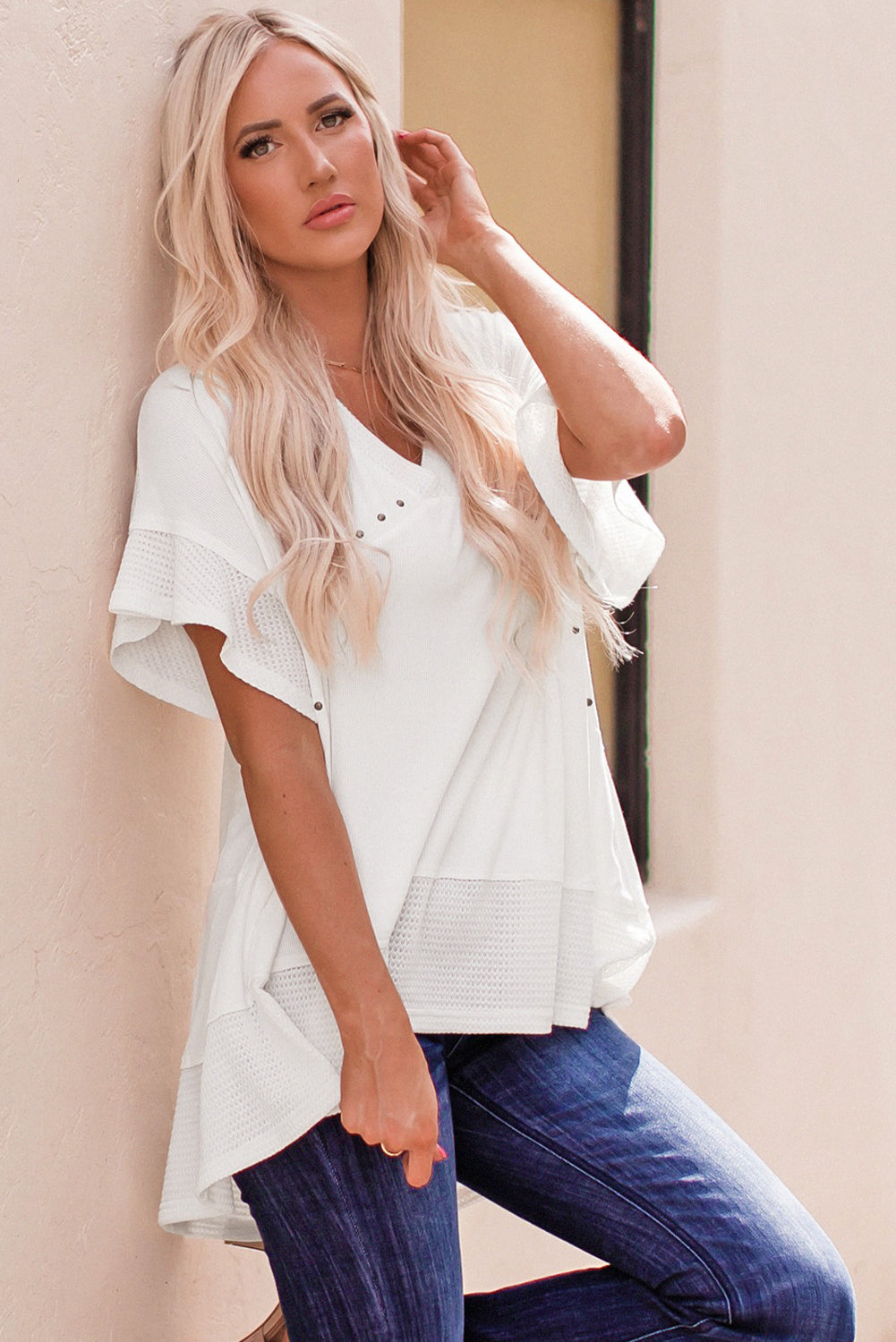 Top - Flutter Sleeve High-Low