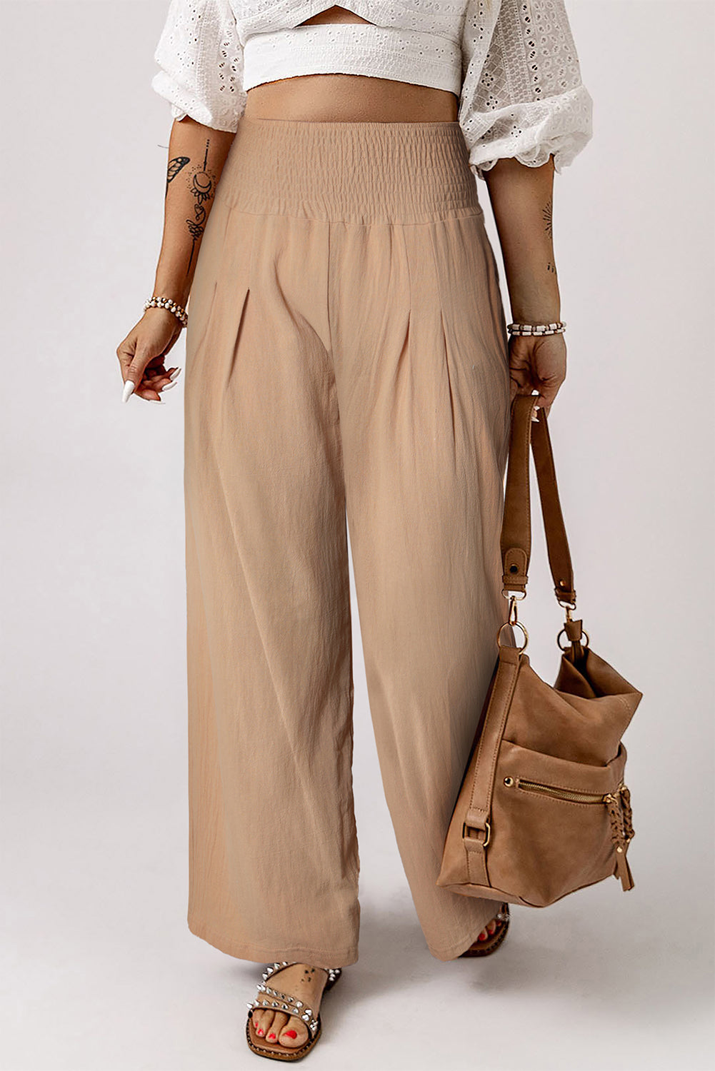 Pants - Smocked Wide Leg