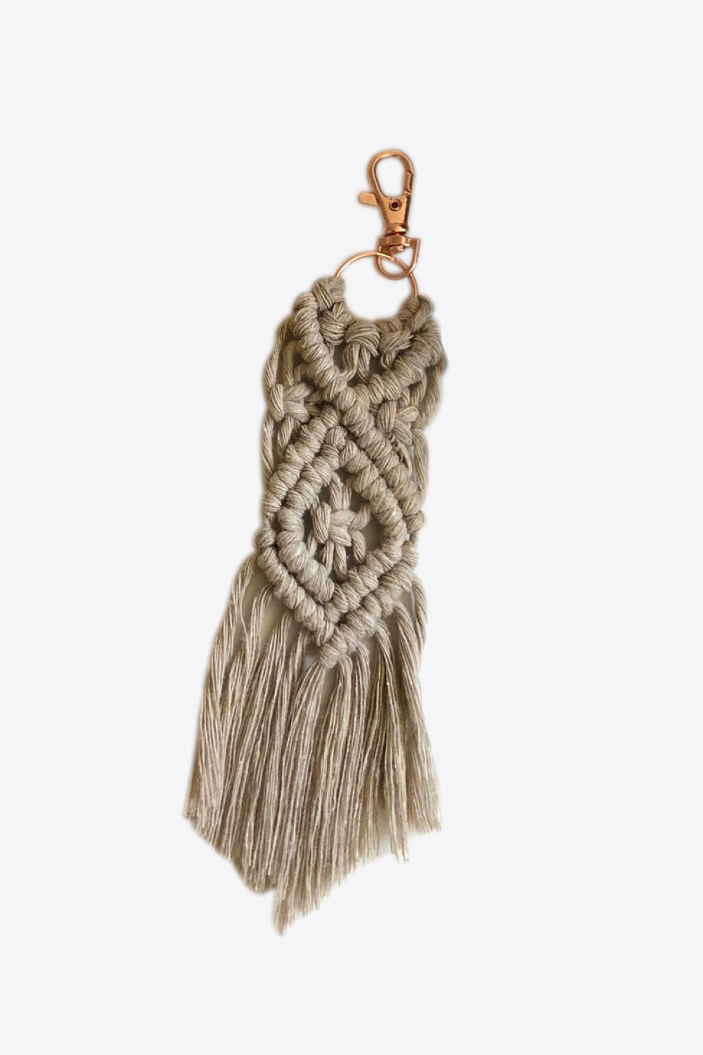 4-Pack Macrame Fringe Keychain