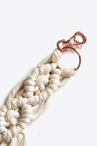 4-Pack Macrame Fringe Keychain