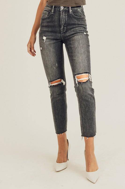 Jeans - "Risen" Relaxed Fit Skinny