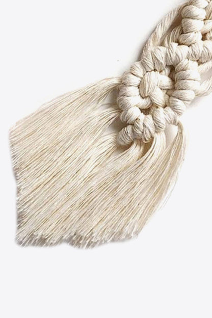 4-Pack Macrame Fringe Keychain