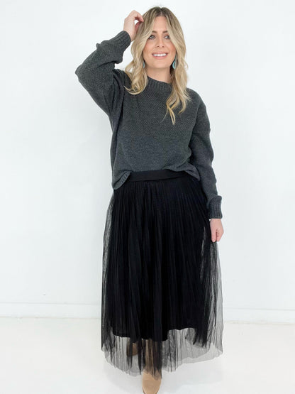 Skirt - "Zenana" Pleated Maxi